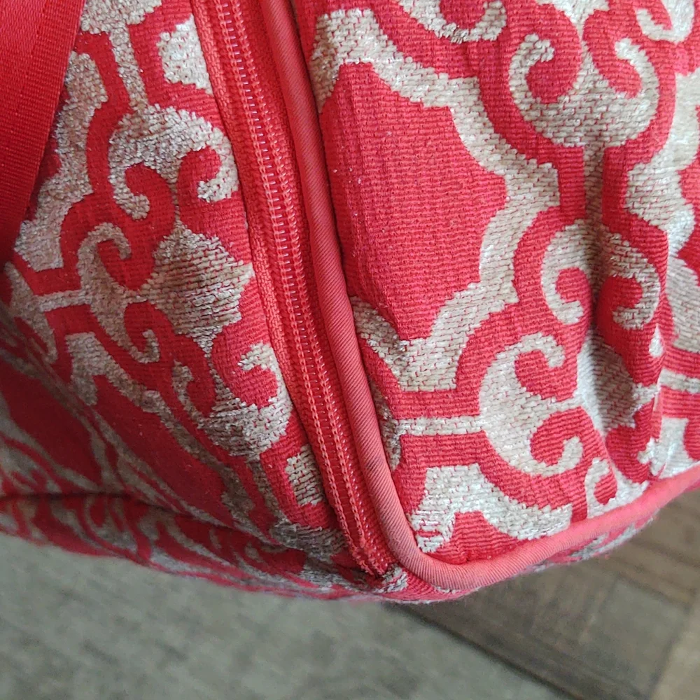Petunia Pickle Bottom Diaper Bag Backpack Orange And Beige Tapestry